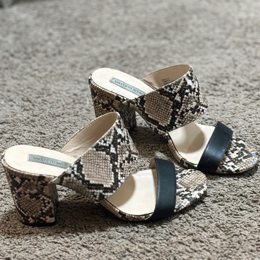Saks Fifth Avenue Black Shoes